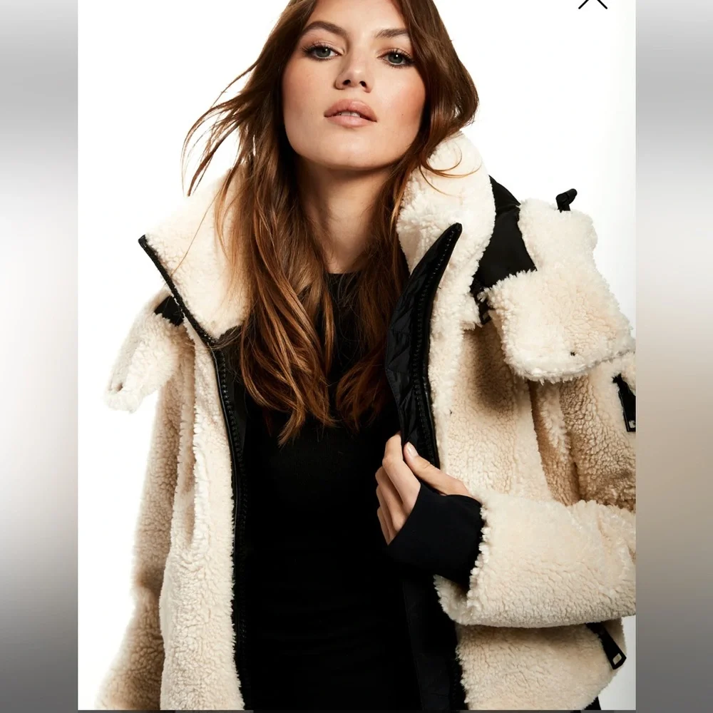$395⬇️ SAM. Sherpa NALA Jacket in Almond - S - Picture 7 of 12